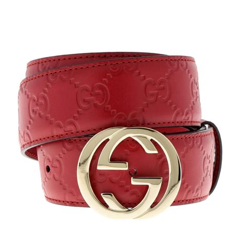 red Gucci belt for sale